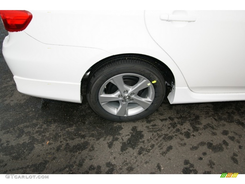2013 Corolla S - Super White / Dark Charcoal photo #9