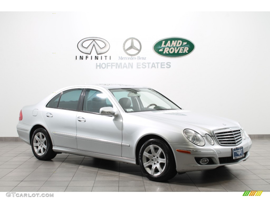 2008 E 320 BlueTEC Sedan - Iridium Silver Metallic / Black photo #1