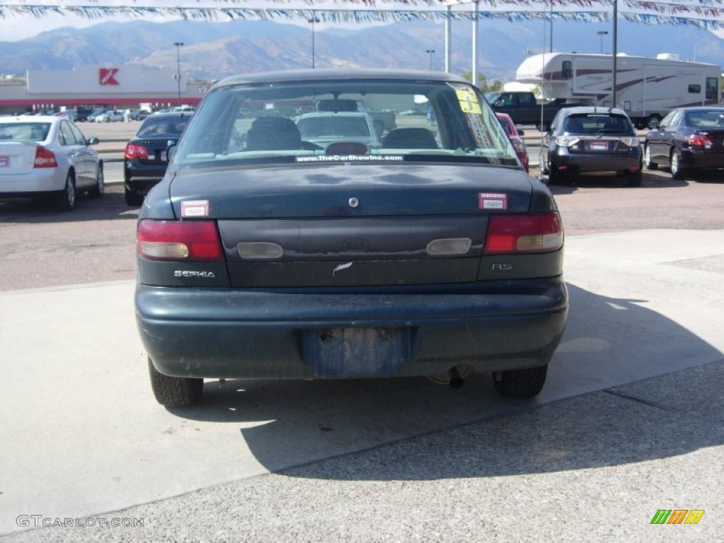 1997 Sephia Sedan - Green / Gray photo #10