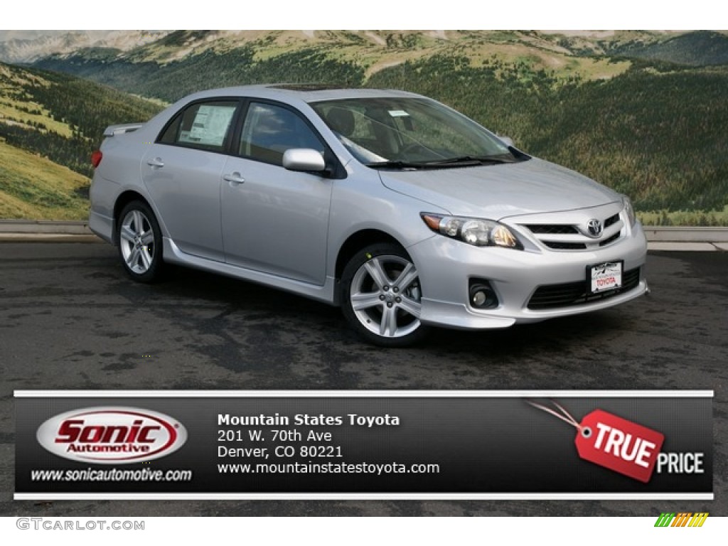 2013 Corolla S - Classic Silver Metallic / Dark Charcoal photo #1