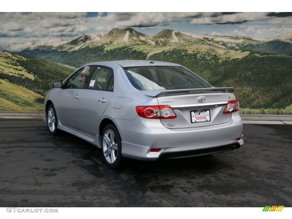 2013 Corolla S - Classic Silver Metallic / Dark Charcoal photo #2