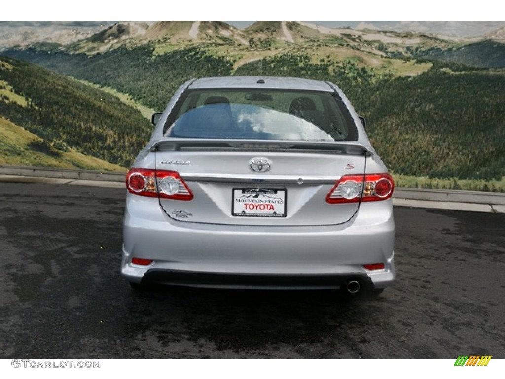 2013 Corolla S - Classic Silver Metallic / Dark Charcoal photo #4