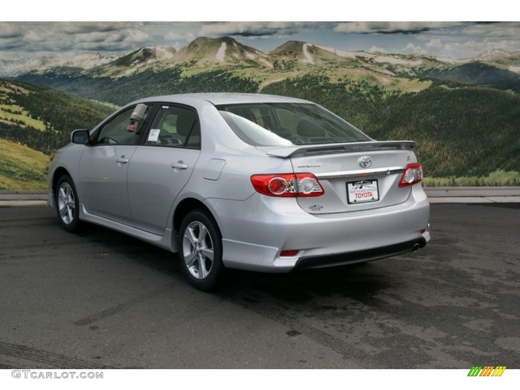 2013 Corolla S - Classic Silver Metallic / Dark Charcoal photo #2