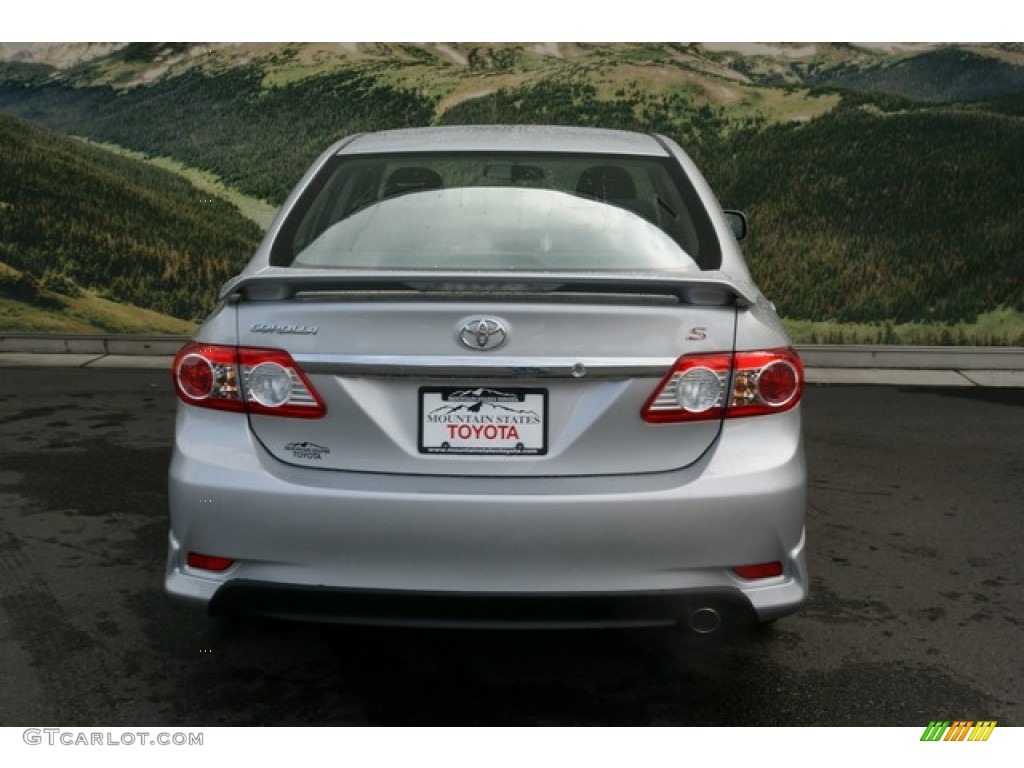 2013 Corolla S - Classic Silver Metallic / Dark Charcoal photo #4