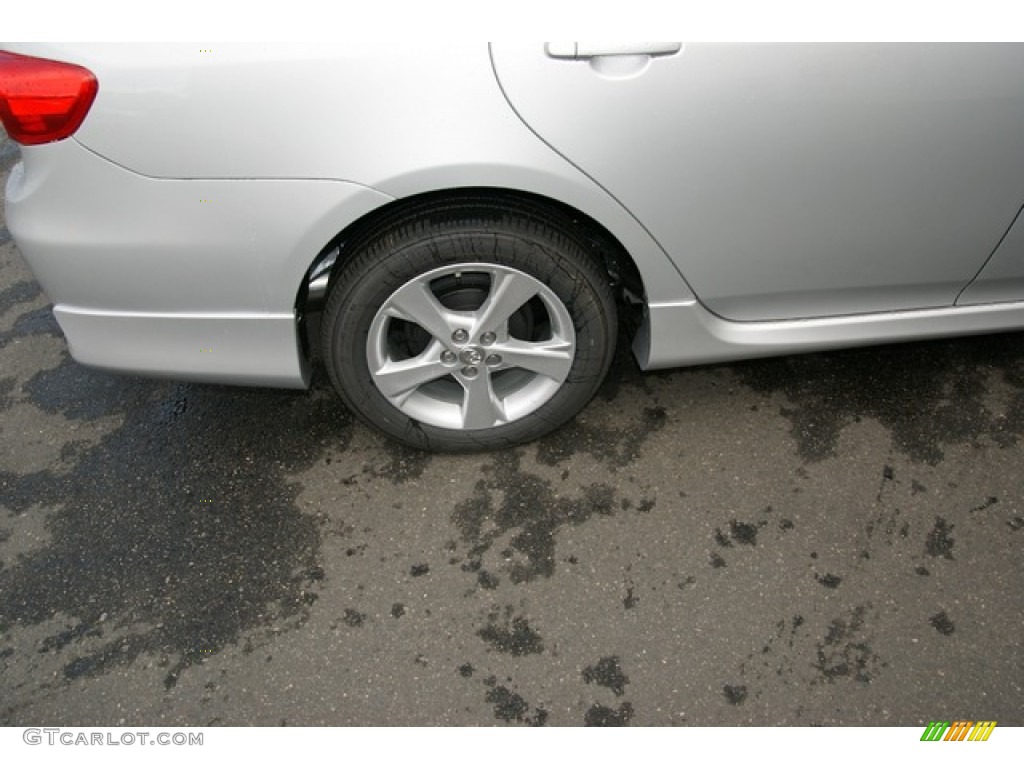 2013 Corolla S - Classic Silver Metallic / Dark Charcoal photo #9