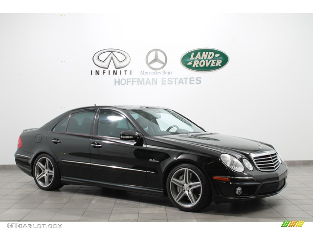 2008 E 63 AMG Sedan - Black / Black photo #1