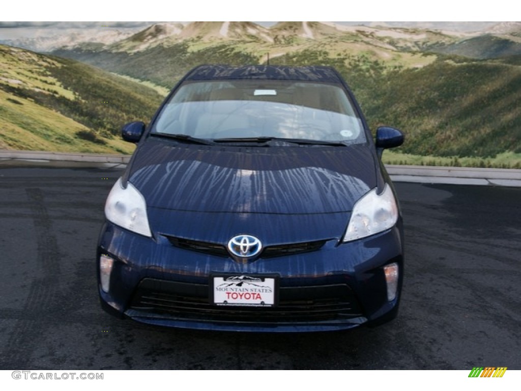 2012 Prius 3rd Gen Two Hybrid - Nautical Blue Metallic / Misty Gray photo #3