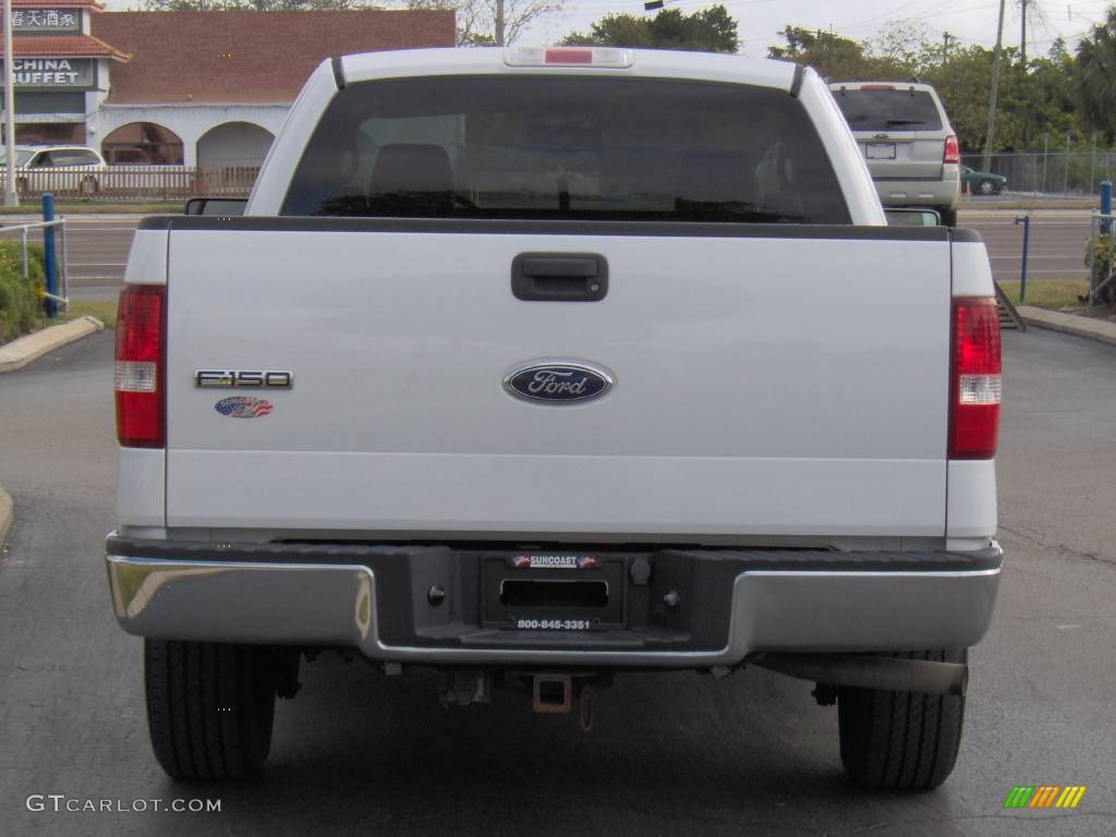 2004 F150 XLT Regular Cab - Oxford White / Tan photo #4