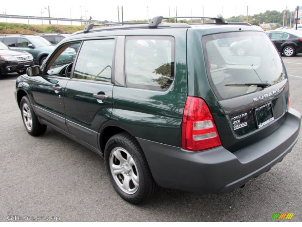 2005 Forester 2.5 X - Woodland Green Pearl / Beige photo #10