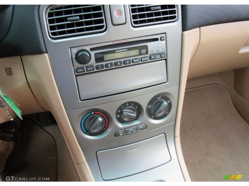 2005 Forester 2.5 X - Woodland Green Pearl / Beige photo #15