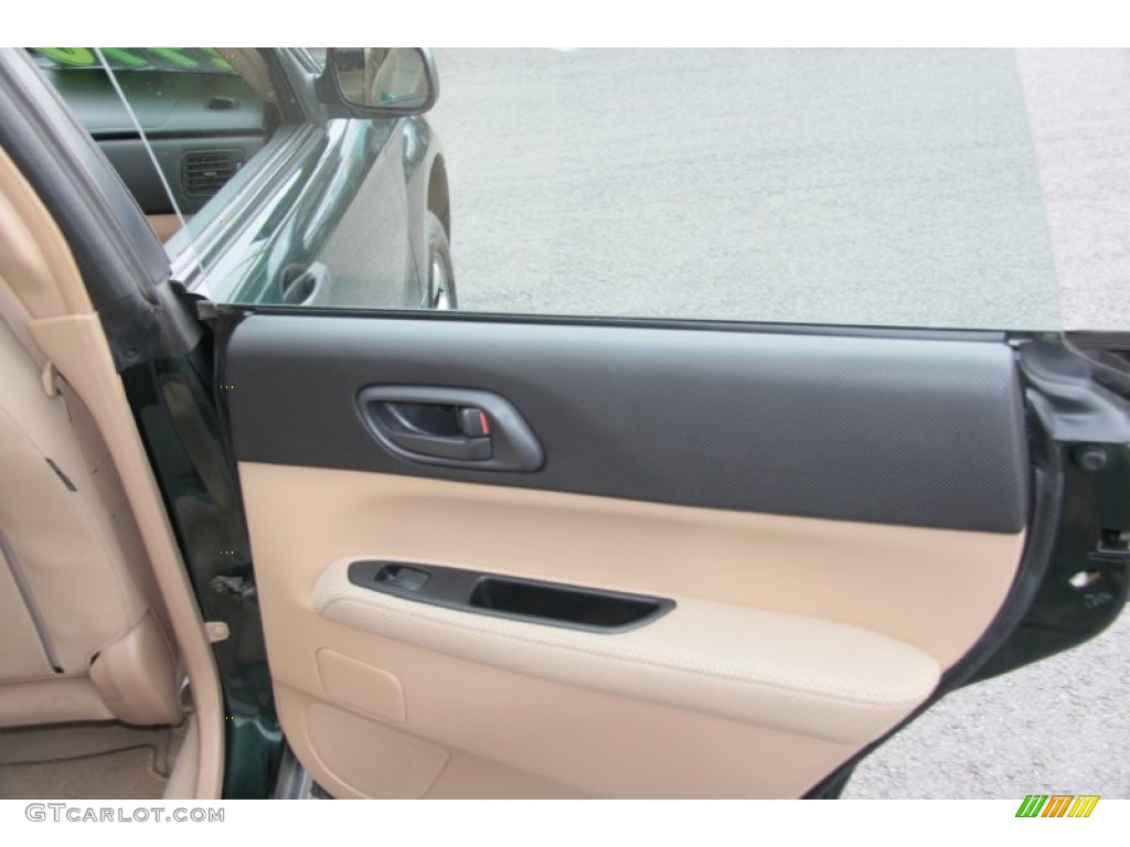 2005 Forester 2.5 X - Woodland Green Pearl / Beige photo #19