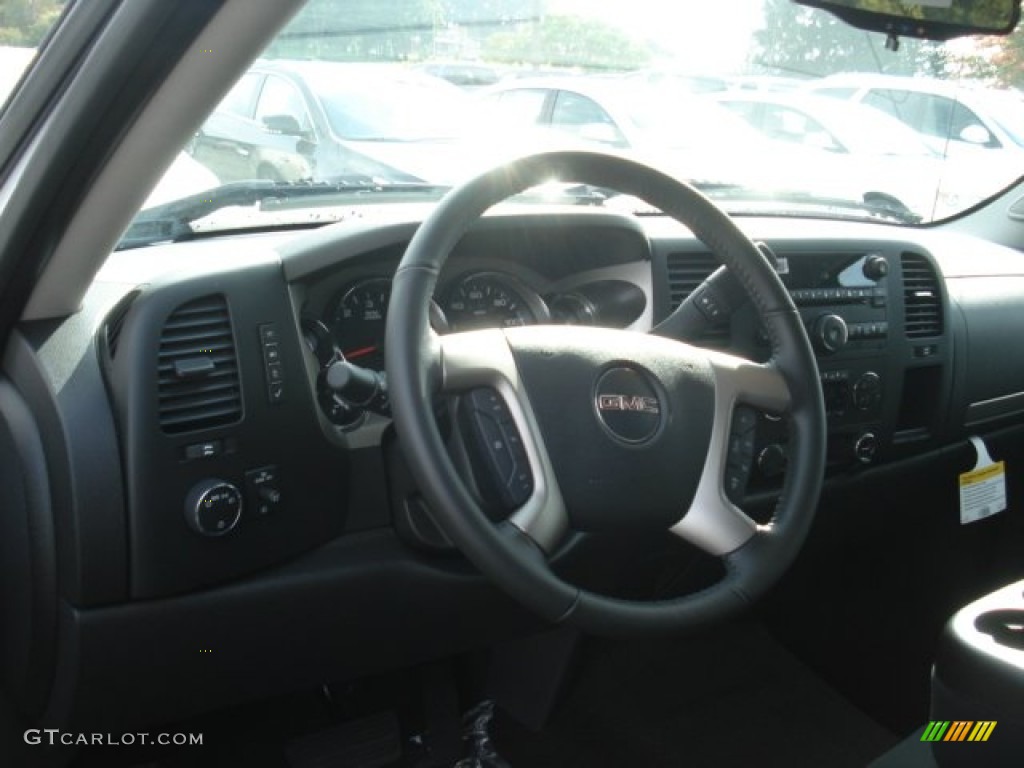 2013 Sierra 1500 SLE Extended Cab 4x4 - Summit White / Ebony photo #10