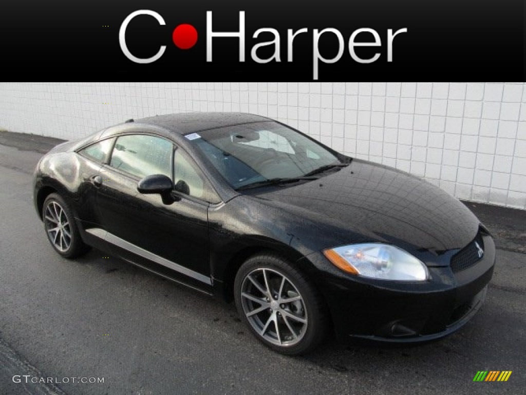 2011 Eclipse GS Sport Coupe - Kalapana Black / Dark Charcoal photo #1