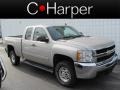 2009 Silver Birch Metallic Chevrolet Silverado 2500HD LT Extended Cab 4x4  photo #1