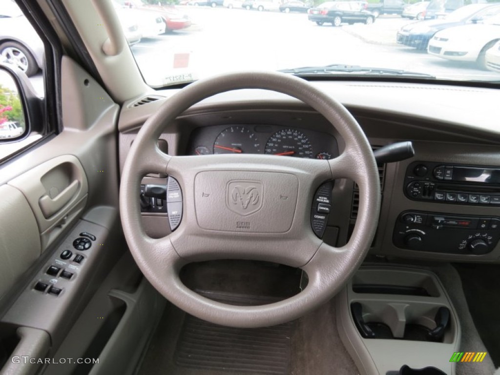 2003 Dodge Durango SXT Sandstone Steering Wheel Photo #71481038
