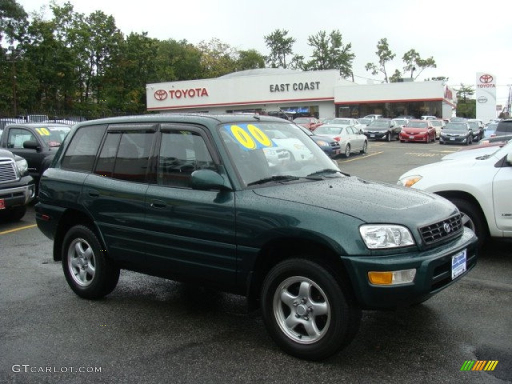 2000 RAV4 4WD - Deep Jewel Green / Gray photo #1