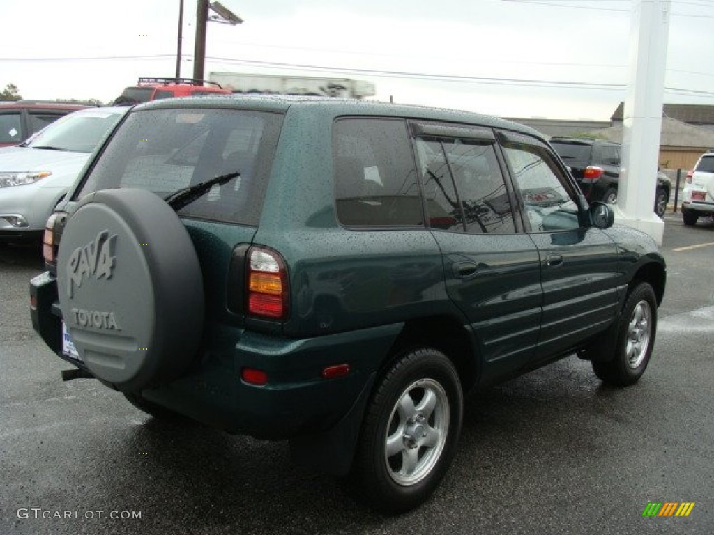 2000 RAV4 4WD - Deep Jewel Green / Gray photo #4