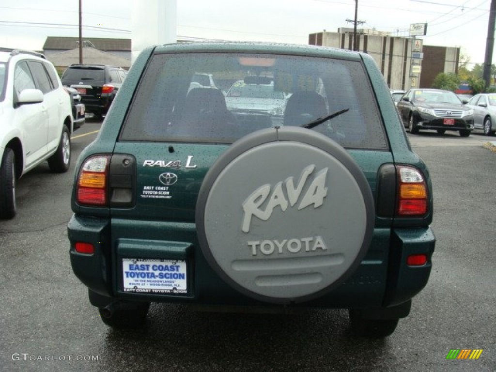 2000 RAV4 4WD - Deep Jewel Green / Gray photo #5