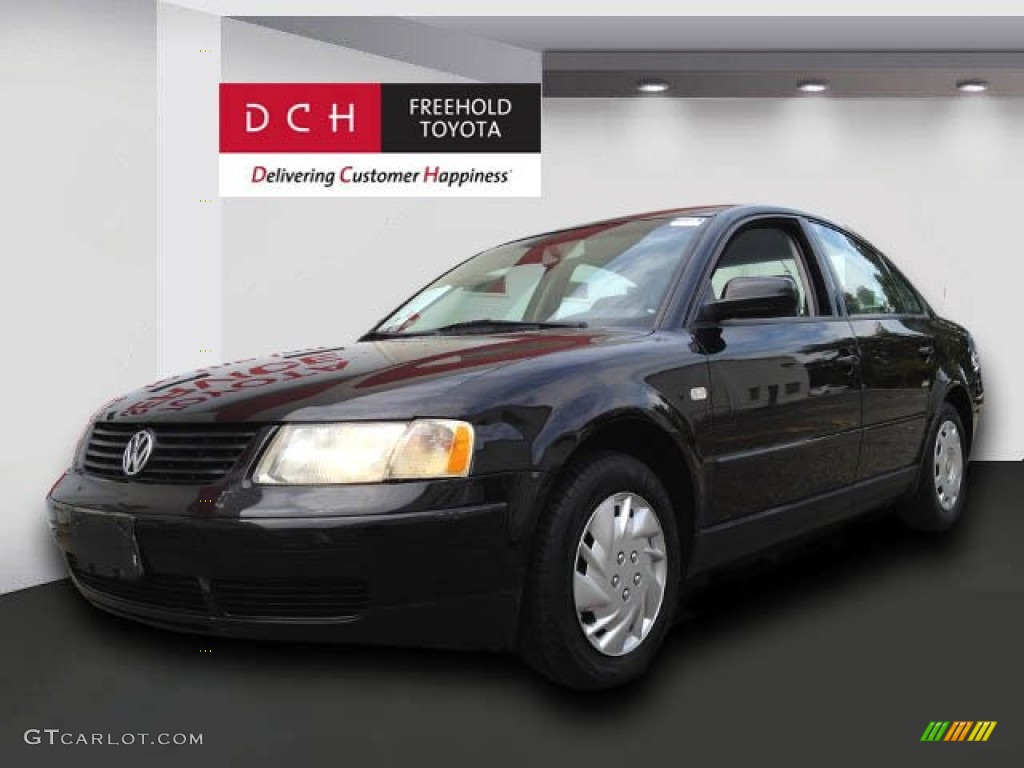 2000 Passat GLS 1.8T Sedan - Black Magic / Black photo #1