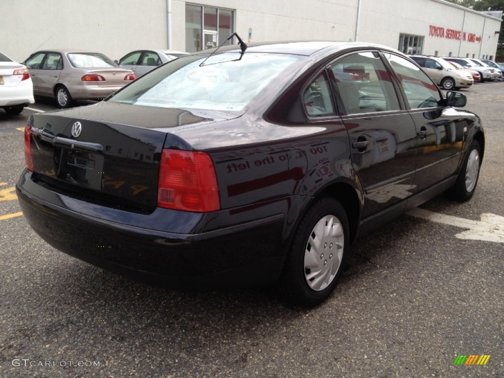 2000 Passat GLS 1.8T Sedan - Black Magic / Black photo #6