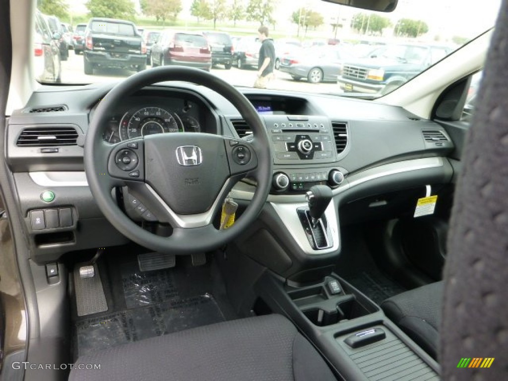 2013 Honda CR-V EX AWD Black Dashboard Photo #71486270