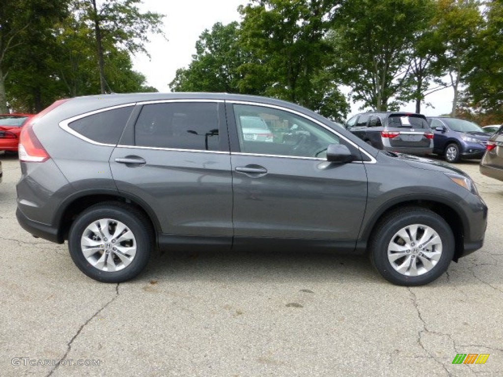 2013 CR-V EX AWD - Polished Metal Metallic / Gray photo #5