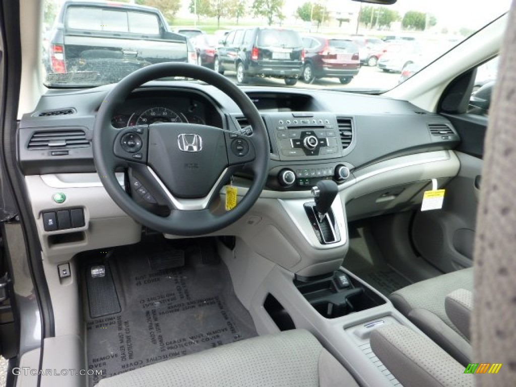 2013 CR-V EX AWD - Polished Metal Metallic / Gray photo #12