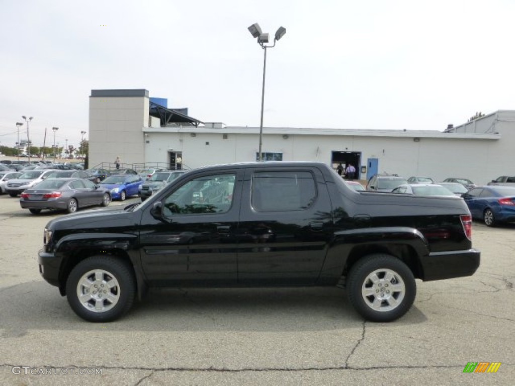 2012 Ridgeline RTS - Crystal Black Pearl / Black photo #1