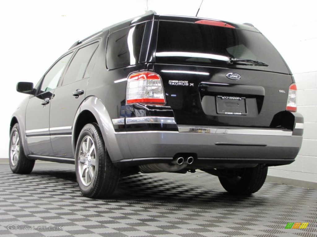 2008 Taurus X SEL - Black / Camel photo #4
