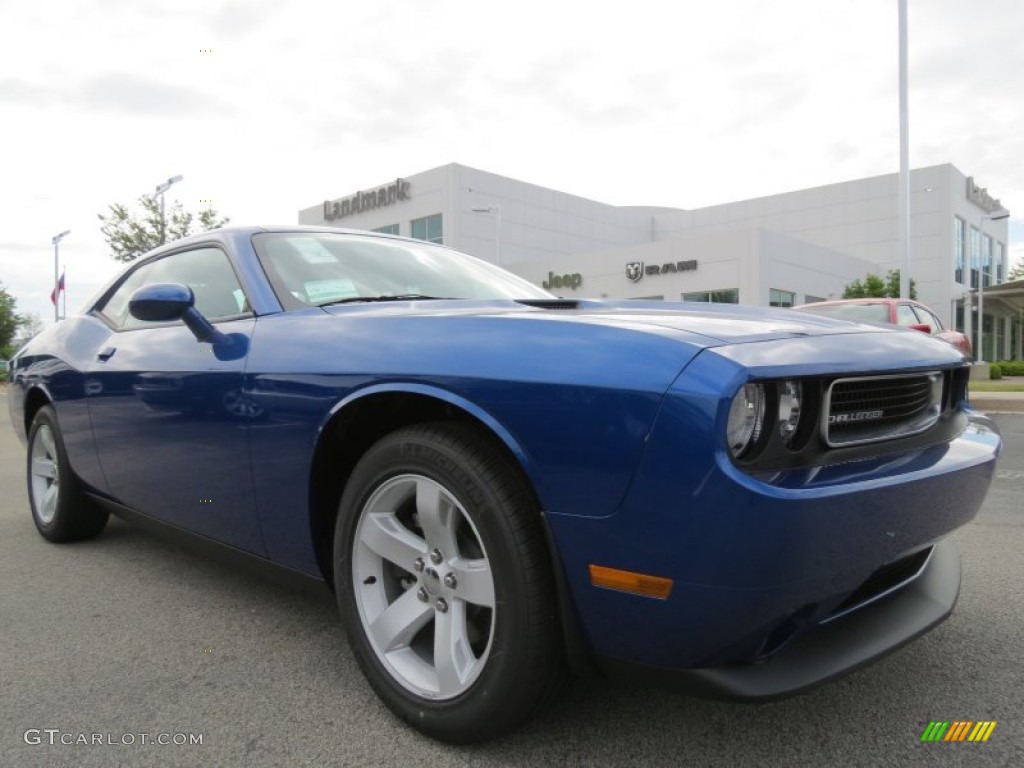 2012 Challenger SXT - Blue Streak Pearl / Dark Slate Gray photo #4