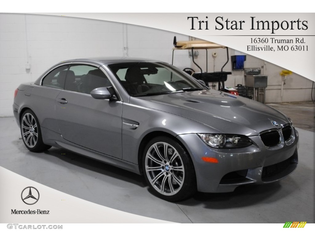 2011 M3 Convertible - Space Gray Metallic / Black Novillo Leather photo #1