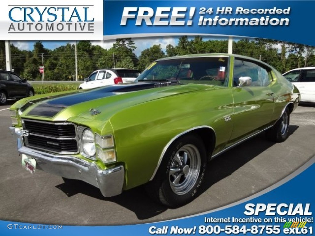 1971 Chevelle SS Coupe - Antique Green / Jade Green photo #1