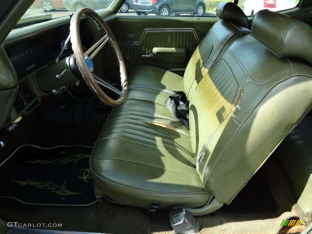 Jade Green Interior 1971 Chevrolet Chevelle SS Coupe Photo #71493940