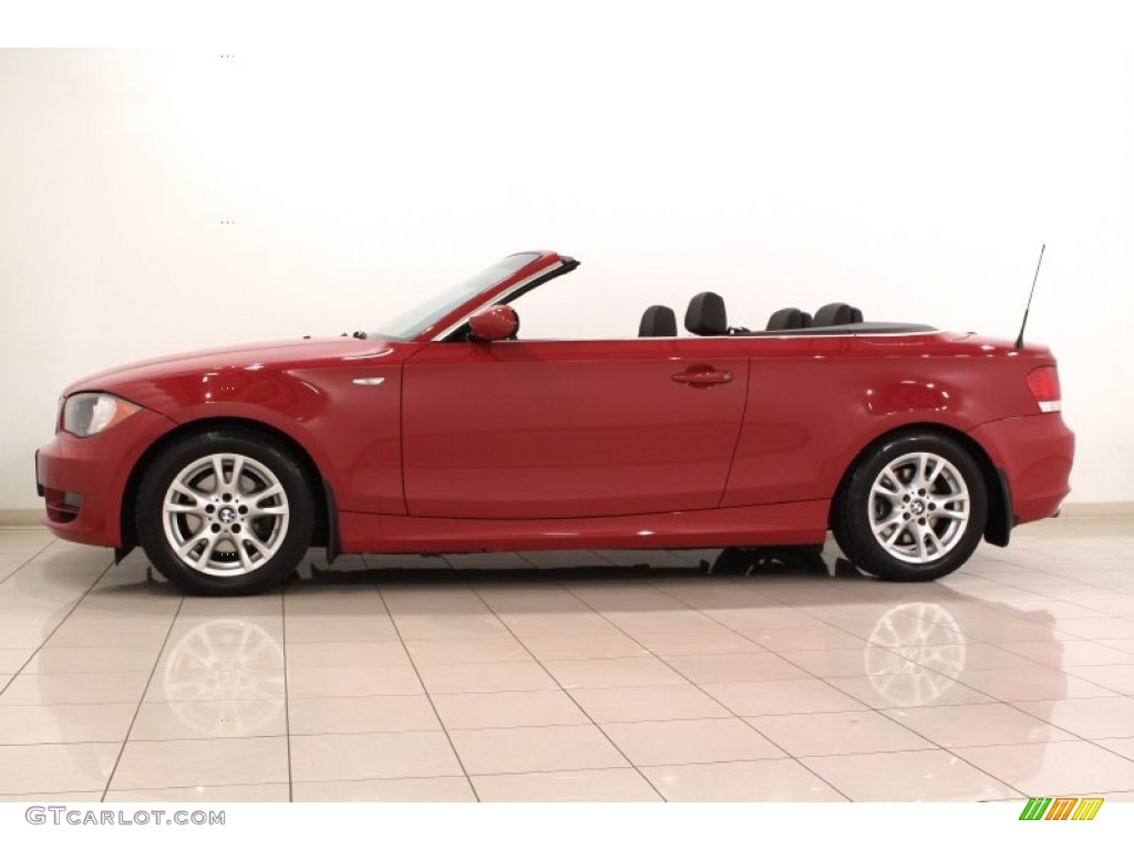 2008 1 Series 128i Convertible - Crimson Red / Black photo #5