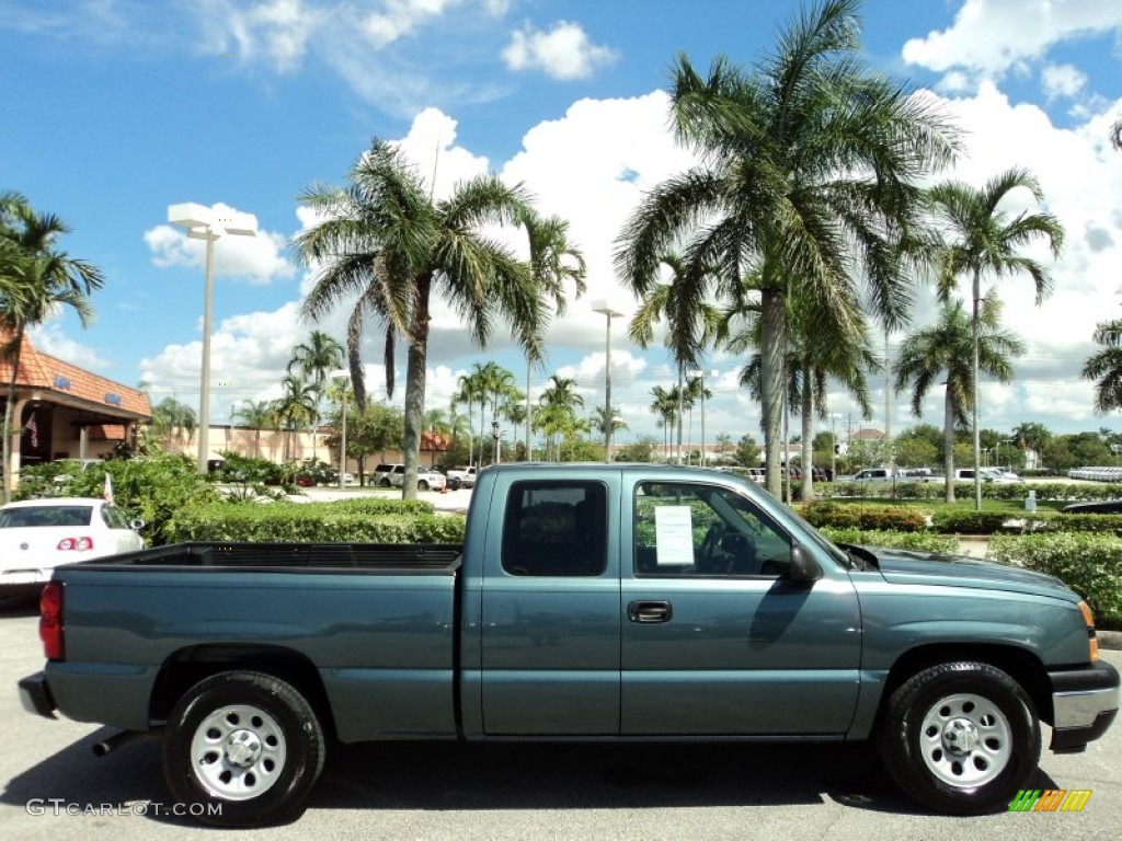 2006 Silverado 1500 Work Truck Extended Cab - Blue Granite Metallic / Dark Charcoal photo #5