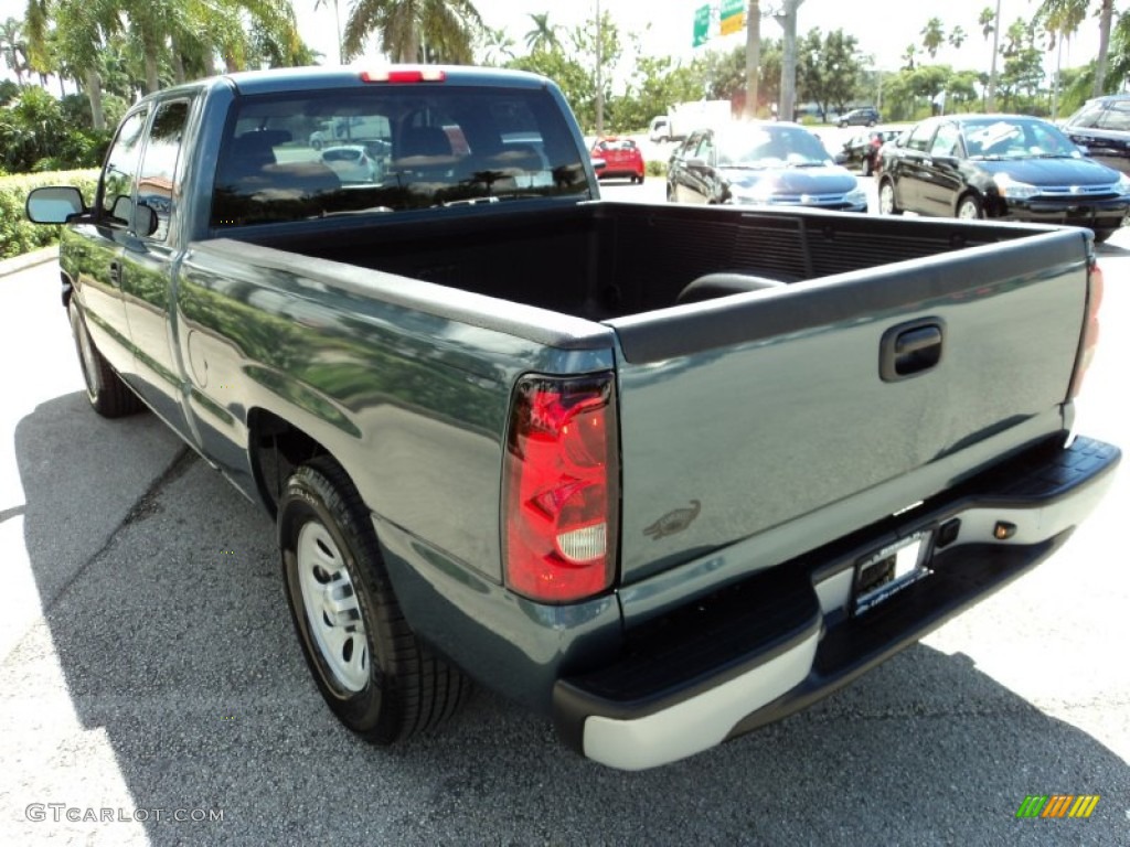 2006 Silverado 1500 Work Truck Extended Cab - Blue Granite Metallic / Dark Charcoal photo #9