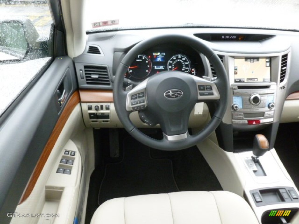2013 Subaru Outback 2.5i Limited Ivory Dashboard Photo #71496265