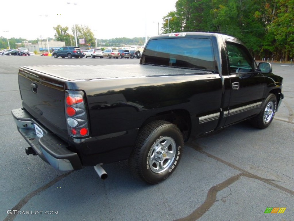 2002 Silverado 1500 Work Truck Regular Cab - Onyx Black / Graphite Gray photo #5