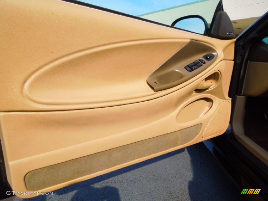 2003 Ford Mustang V6 Convertible Medium Parchment Door Panel Photo #71497022