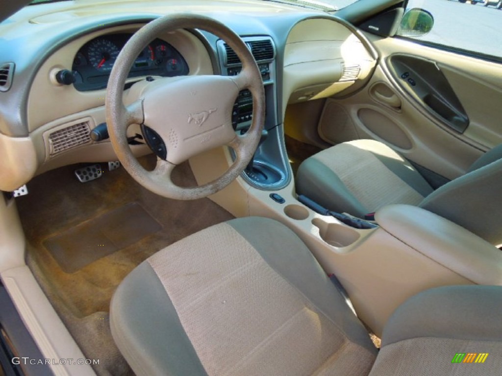 Medium Parchment Interior 2003 Ford Mustang V6 Convertible