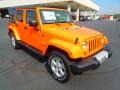 Crush Orange 2013 Jeep Wrangler Unlimited Sahara 4x4