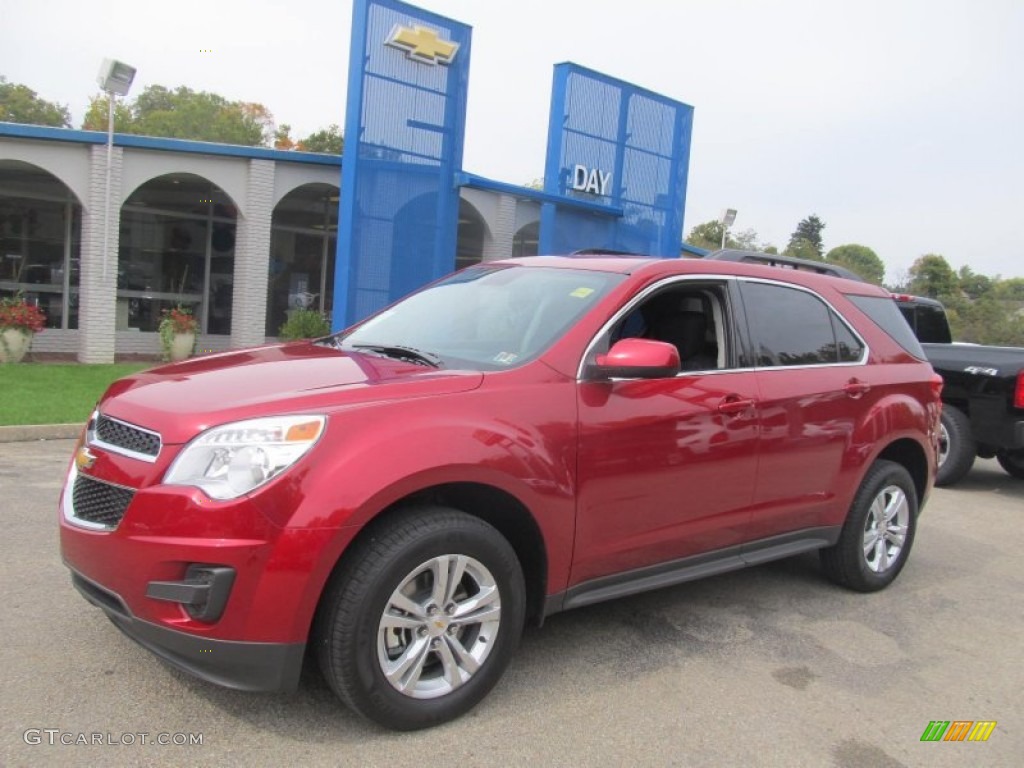 2013 Equinox LT AWD - Crystal Red Tintcoat / Jet Black photo #1