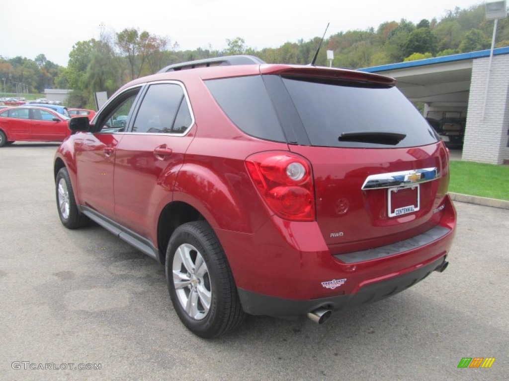 2013 Equinox LT AWD - Crystal Red Tintcoat / Jet Black photo #3
