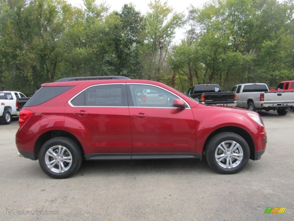 2013 Equinox LT AWD - Crystal Red Tintcoat / Jet Black photo #8