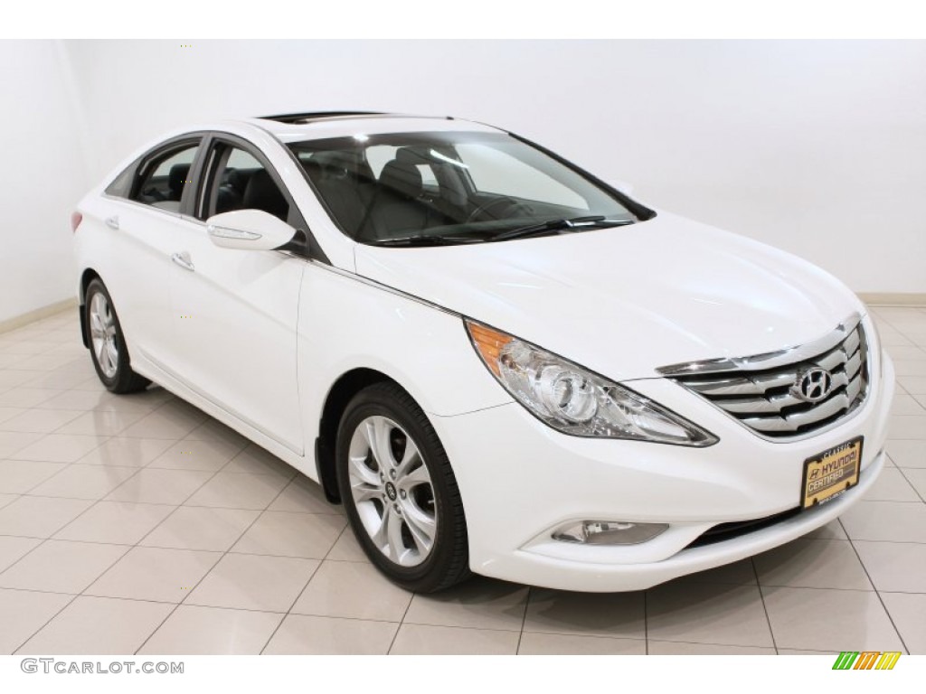 2011 Sonata Limited - Pearl White / Black photo #1