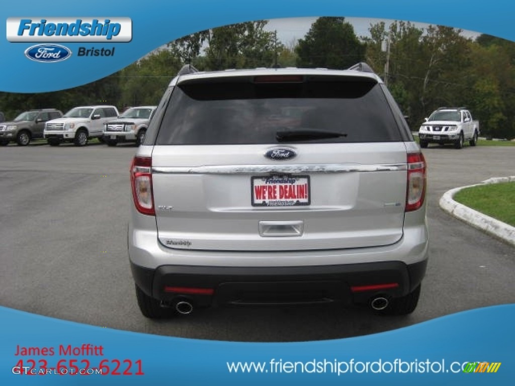 2013 Explorer XLT 4WD - Ingot Silver Metallic / Charcoal Black photo #7