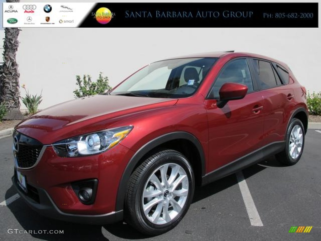 2013 CX-5 Grand Touring - Zeal Red Mica / Sand photo #1