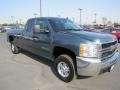 2008 Blue Granite Metallic Chevrolet Silverado 2500HD LT Extended Cab 4x4  photo #7