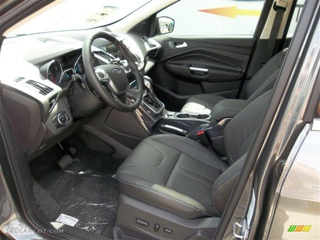Charcoal Black Interior 2013 Ford Escape Titanium 2.0L EcoBoost Photo #71502505