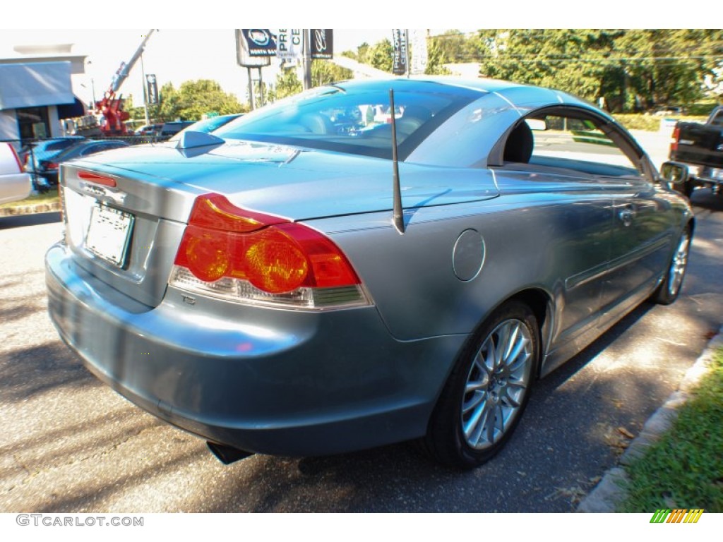 2007 C70 T5 Convertible - Celestial Blue Metallic / Off-Black photo #6